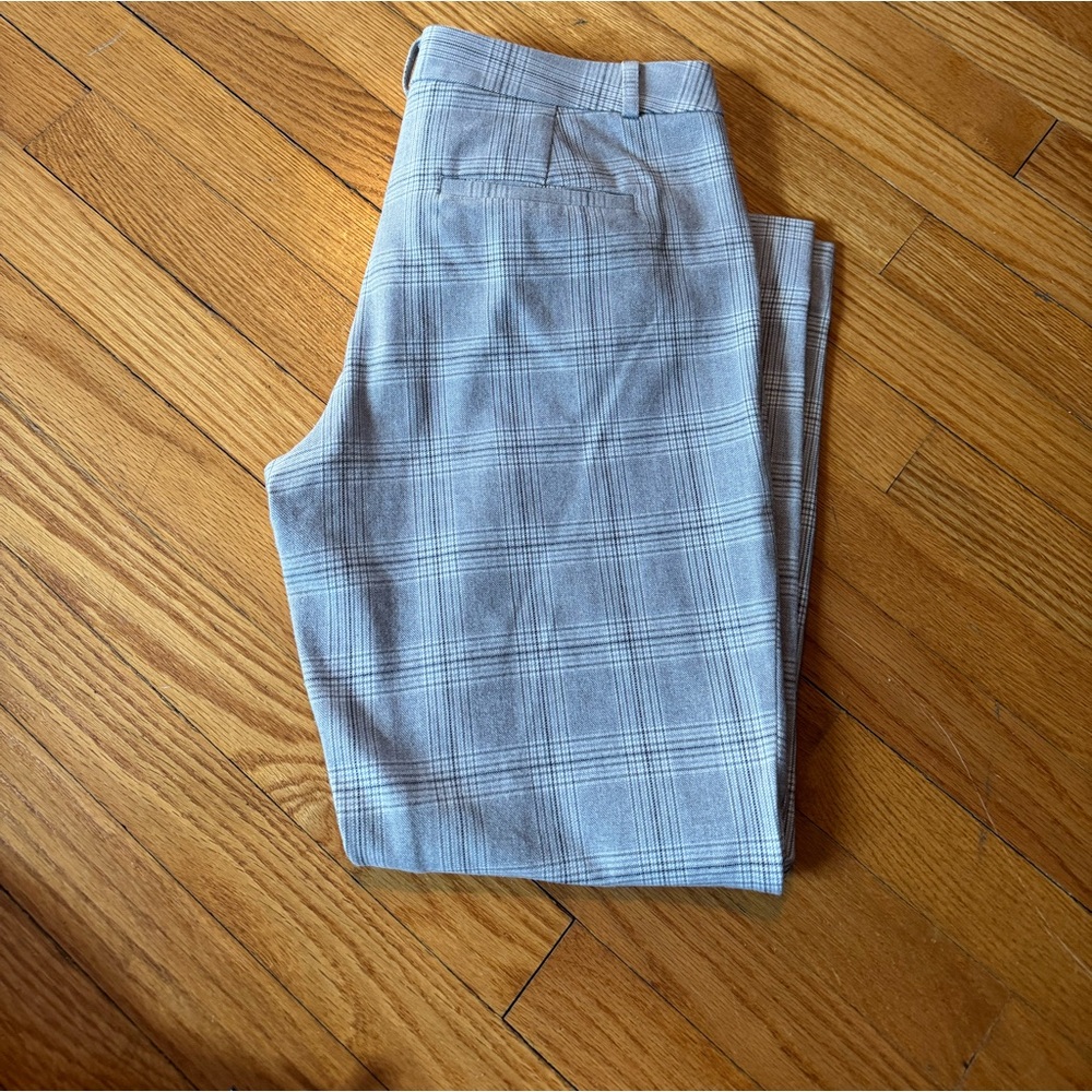 Banana republic Sloan grey plaid work pants